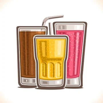 Vector illustration of refreshing Drinks Stock Illustration