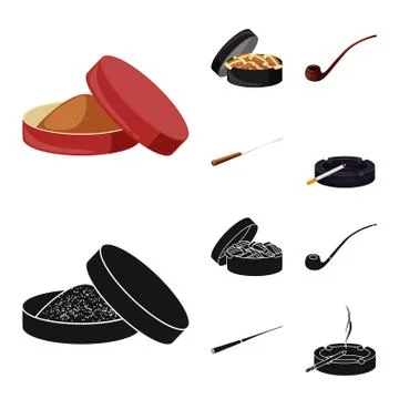 Vector illustration of refuse and stop icon. Collection of refuse and habit Stock Illustration