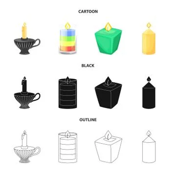 Vector illustration of relaxation and flame logo. Collection of relaxation and イラスト素材