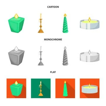 Vector illustration of relaxation and flame symbol. Collection of relaxation and イラスト素材