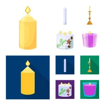 Vector illustration of relaxation and flame symbol. Set of relaxation and wax Ilustración de archivo