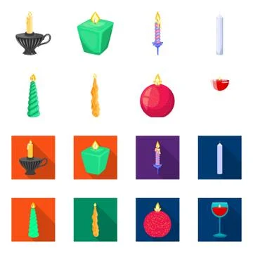 Vector illustration of relaxation and flame sign. Collection of relaxation and 스톡 일러스트