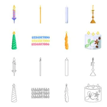 Vector illustration of relaxation and flame icon. Set of relaxation and wax 스톡 일러스트