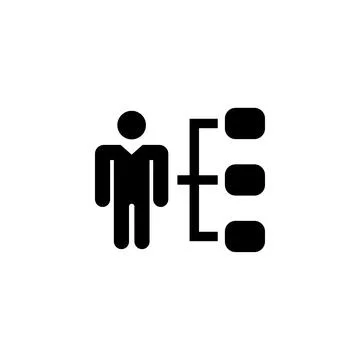 Vector illustration representing organizational chart or management structure Stock Illustration