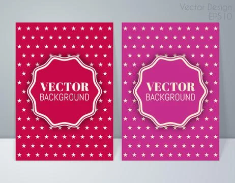 Vector illustration of a retro banner Stock Illustration
