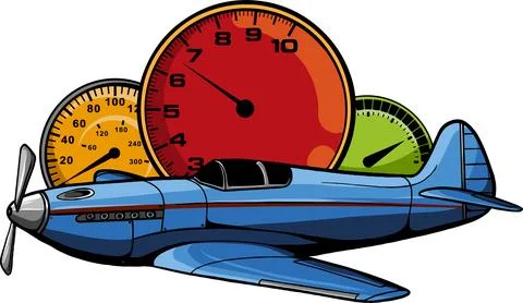Vector illustration of Retro flying fighter plane colorful concept イラスト素材