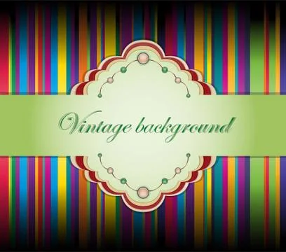 Vector illustration with ribbons. Stock Illustration