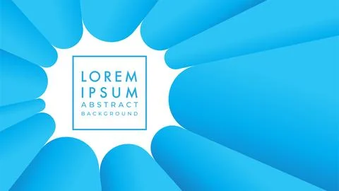 Vector illustration of rotating convex rounded shape in blue color gradient.. Ilustração Stock