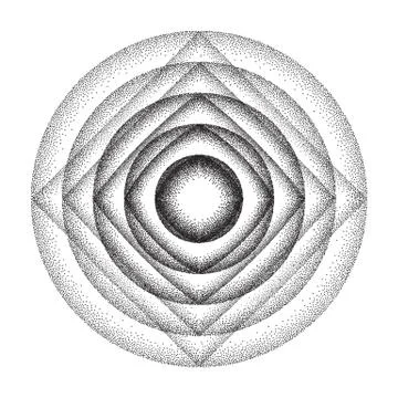 Vector illustration of rounded circles background Stock Illustration