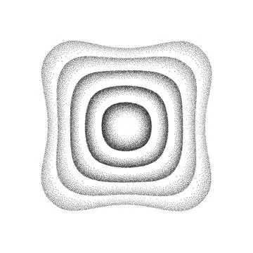 Vector illustration of rounded square background Stock Illustration