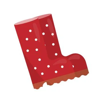 Vector illustration of rubber boots Stock Illustration