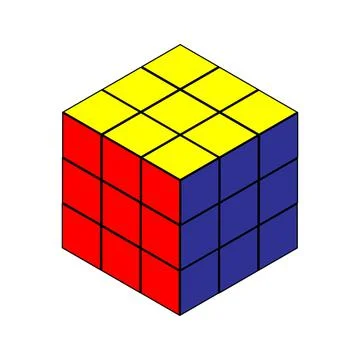 Vector illustration of Rubik's Cube Stock Illustration