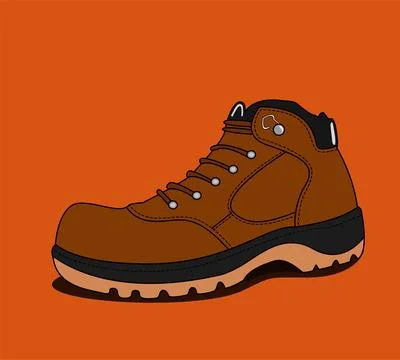 Vector illustration of safety boots for workers Stock Illustration