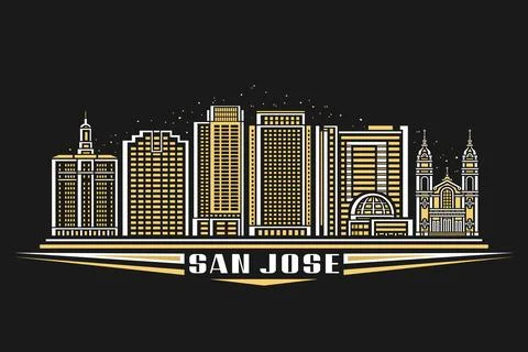 Vector illustration of San Jose Ilustración de archivo