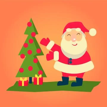 Vector Illustration of Santa Claus Stock Illustration