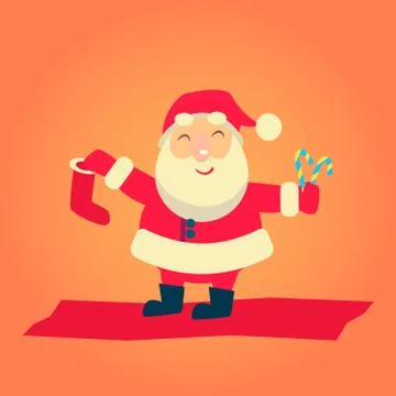 Vector Illustration of Santa Claus Stock Illustration