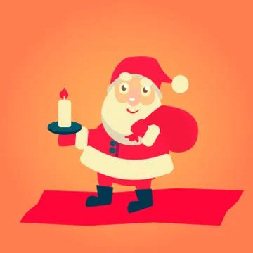 Vector Illustration of Santa Claus Stock Illustration