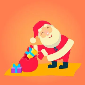 Vector Illustration of Santa Claus Stock Illustration