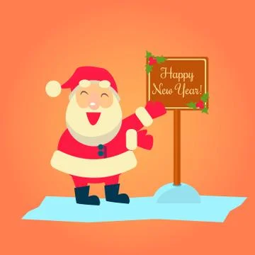 Vector Illustration of Santa Claus Stock Illustration