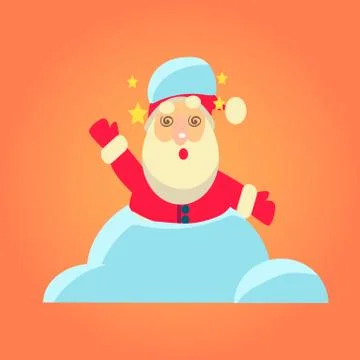 Vector Illustration of Santa Claus Stock Illustration