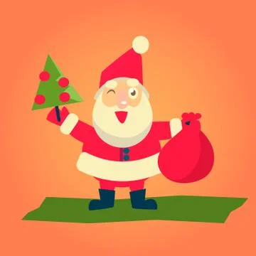 Vector Illustration of Santa Claus Stock Illustration