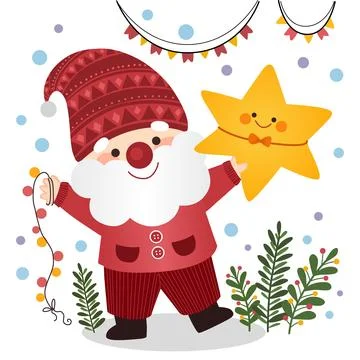 Vector Illustration of Santa Claus Stock Illustration