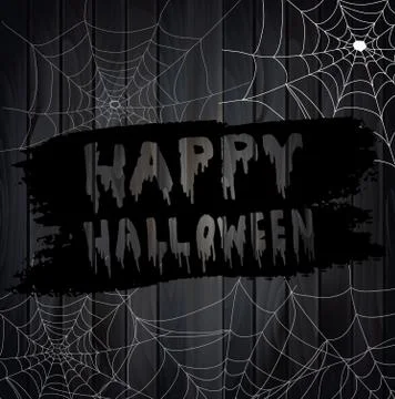 Vector Illustration of Scary Spider Webs Illustrazione stock