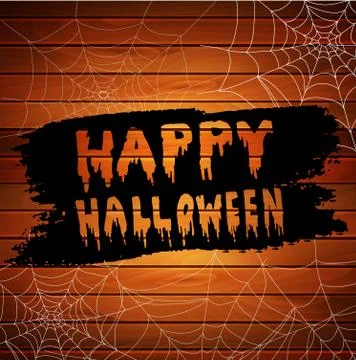 Vector Illustration of Scary Spider Webs Illustrazione stock