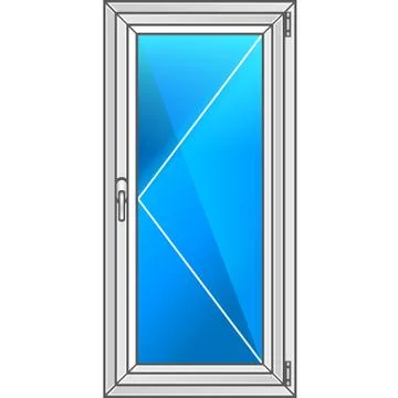 Vector illustration. Scheme plastic window. Stock-Illustration