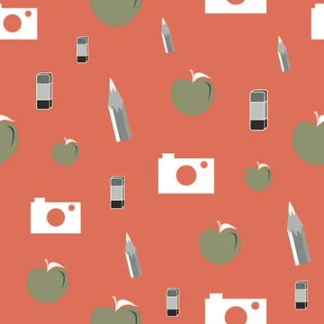 Vector illustration of school supplies Stock Illustration