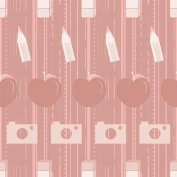 Vector illustration of school supplies Stock Illustration