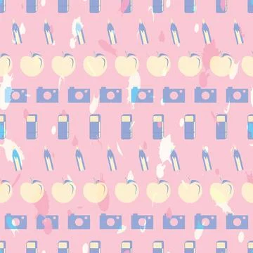 Vector illustration of school supplies Stock Illustration