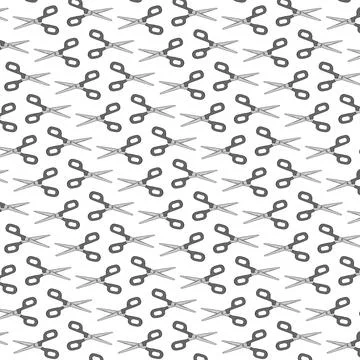 Vector illustration of scissors pattern 스톡 일러스트