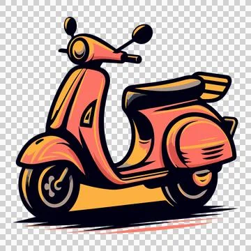 Vector illustration of a scooter Stock Illustration