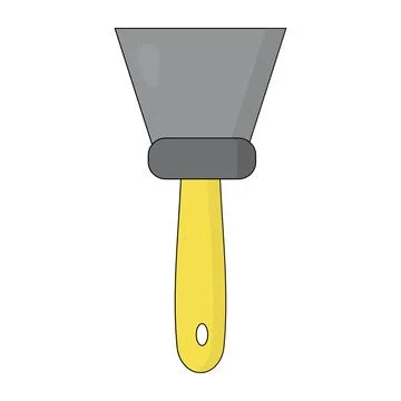 Vector illustration of a scraper in a flat style Stock Illustration