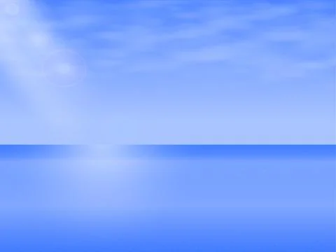 Vector illustration Sea Landscape Stock Illustration