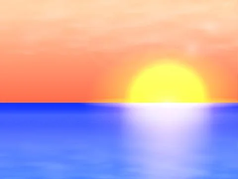 Vector illustration Sea Landscape Stock Illustration