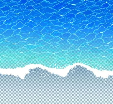 Vector illustration with sea surf Stock Illustration