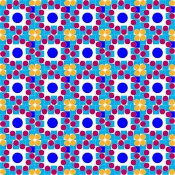 Vector illustration seamless abstract background image of multi-colored circl Stock Illustration