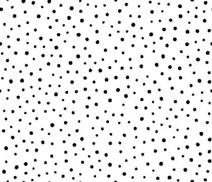 Vector illustration of seamless black dot pattern Illustrazione stock