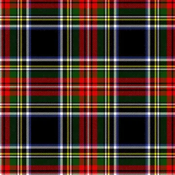 Vector illustration of seamless blue and white tartan background Stock Illustration