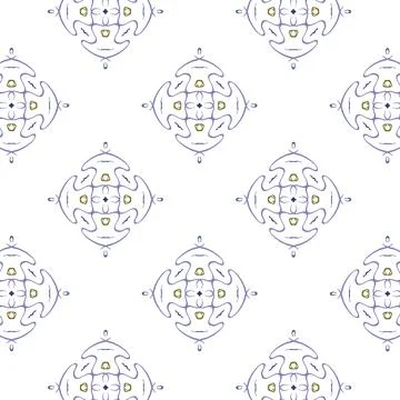 Vector illustration of seamless creative pattern Illustrazione stock