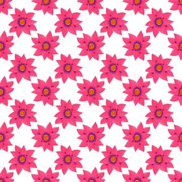 Vector illustration seamless floral Leaf pattern Background イラスト素材