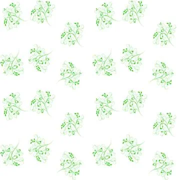 Vector illustration of seamless pattern with abstract flowers.Floral backgrou Stock Illustration