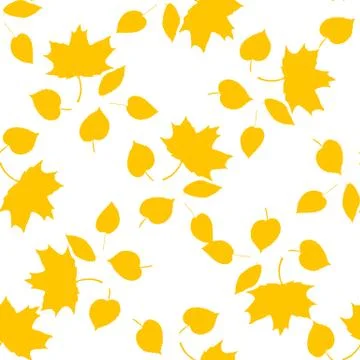 Vector illustration seamless pattern autumn leaves Stock Illustration