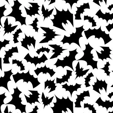 Vector illustration of a seamless pattern with bangs thrown on a transparen.. Stock Illustration