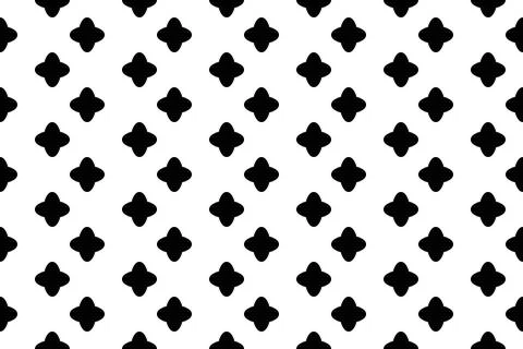 Vector illustration of a seamless pattern in a black dot rounded spots isol.. Stock Illustration