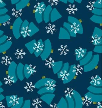 Vector illustration of a seamless pattern in a Christmas tree イラスト素材