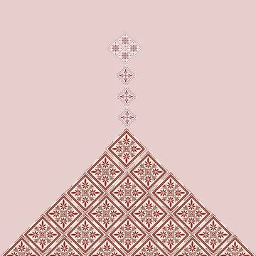 Vector illustration of a seamless pattern with a floral elements. Stock Photos