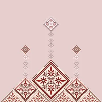 Vector illustration of a seamless pattern with a floral elements. Stock Photos